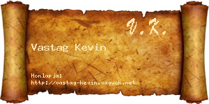 Vastag Kevin névjegykártya